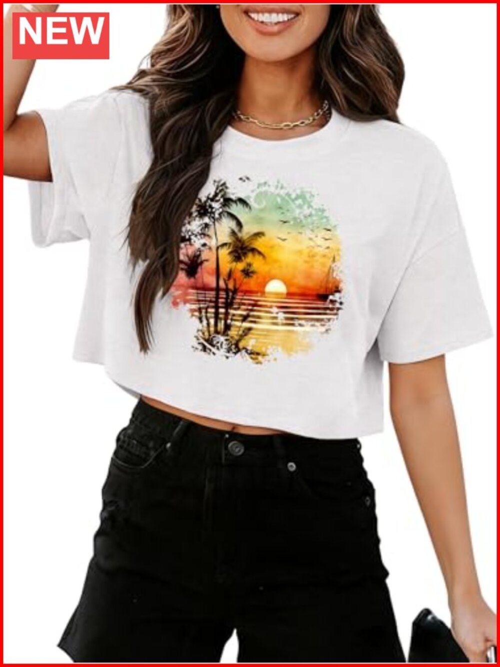 Women's Crp Tee,Polyster Blend